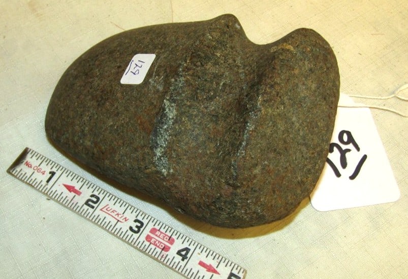 Axe: Large 5 5/8" axe, 3/4 groove,not examined for coa