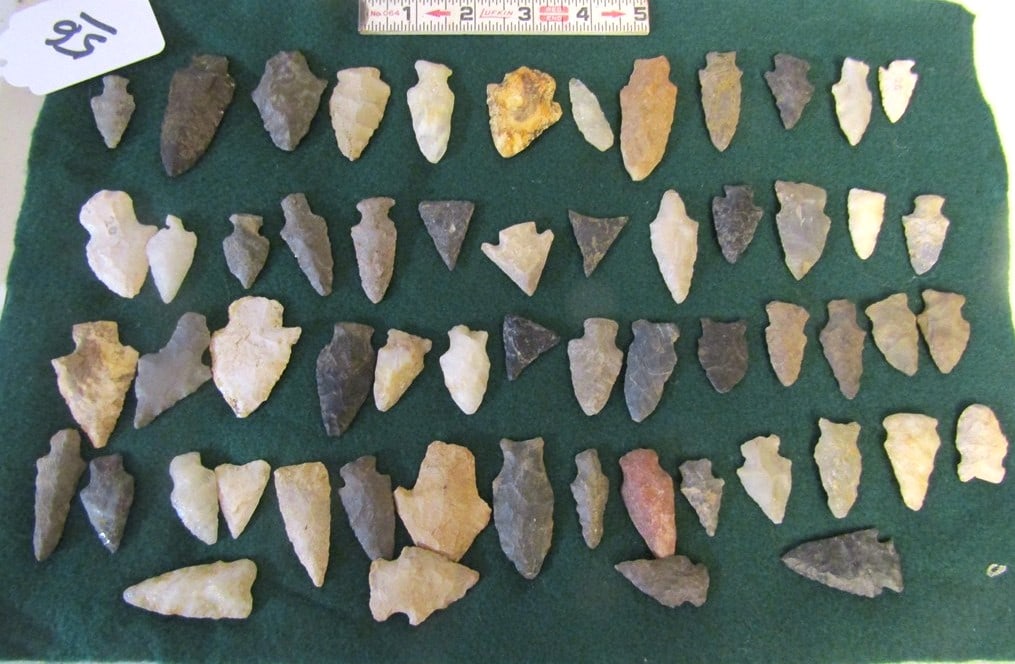 50+ points: Large display with 50 plus various type points, not examined for coa