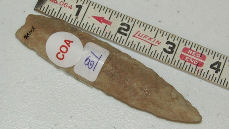 COA point: Motley coa 4 1/16" Angustura point, Missouri,