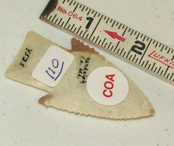 COA point: Motley coa 2 5/8" Hardin point, Missouri