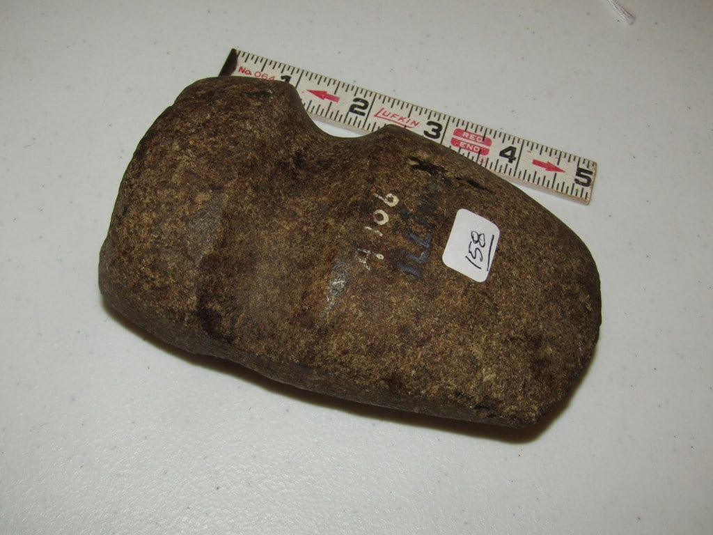Axe: 5 1/4" axe, 3/4 groove, marked A106, Lamp collection, not examined for coa