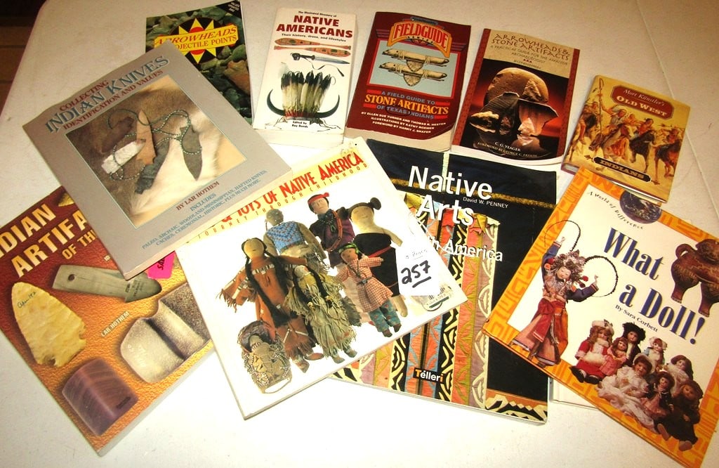 11 books: Box with 11 books, mostly Native American subjects good condition