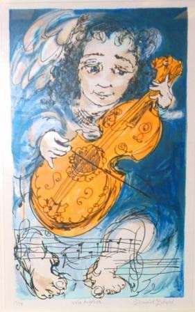 BOYD, David (b.1924): BOYD, David (b.1924) "Viola Angelica" S/Print 17/75 69x42cm