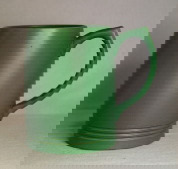 Wedgwood Keith Murray 'Matt Green' Jug. Ring decor: Wedgwood Keith Murray 'Matt Green' Jug. Ring decoration H 12.5cm