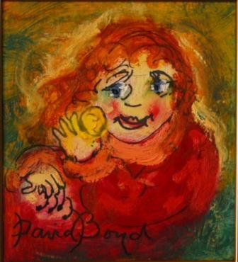 BOYD, David (b.1924) Fruit Child: BOYD, David (b.1924) Fruit Child Oil on Board 19.5x17.5cm