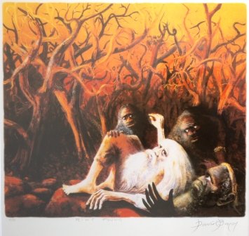 BOYD, David (b.1924) "King Found": BOYD, David (b.1924) "King Found" S/Print A/P 51x58cm