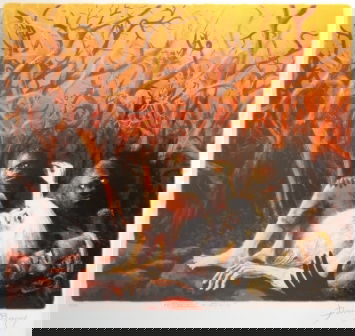 BOYD, David (b.1924) "King Found": BOYD, David (b.1924) "King Found" S/Print A/P 51x58cm