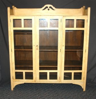 Oak Cream Painted Arts & Crafts Bookcase. C.1910, wi - 2