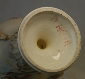 Early German Royal Bonn Double Handled Vase. Gilt &  - 4