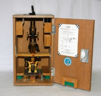 Wood Cased Microscope & Accessories. Microscope sta - 2