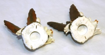 3 Pieces Moore Bros Porcelain. Bowl & 2 ornaments  - 5