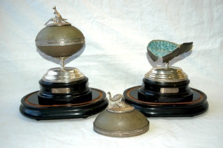 Pair Colonial Australian Sterling Silver Mounted - 2