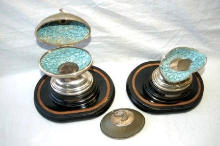 Pair Colonial Australian Sterling Silver Mounted - 5