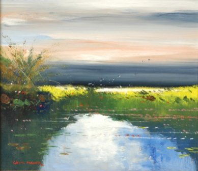 PARKER, Colin (b.1941) "Kakadu Wetlands" Oil on: PARKER, Colin (b.1941) "Kakadu Wetlands" Oil on Board 38x44cm