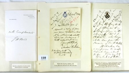 Autographs - Australian Prime Ministers - BARTON, 