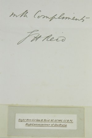 Autographs - Australian Prime Ministers - BARTON,  - 4