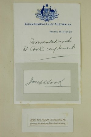 Autographs - Australian Prime Ministers - BARTON,  - 8