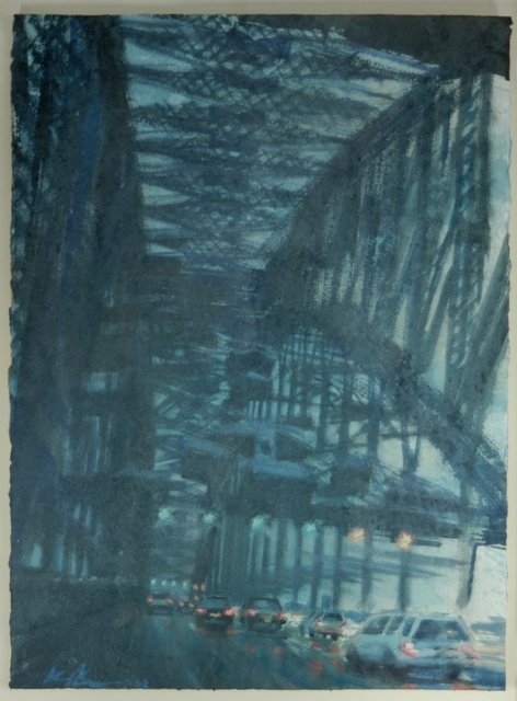 CHING-BOR, Paul (b.1963) 'In Transit I' W/Clr 76x5