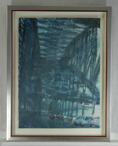 CHING-BOR, Paul (b.1963) 'In Transit I' W/Clr 76x5 - 2