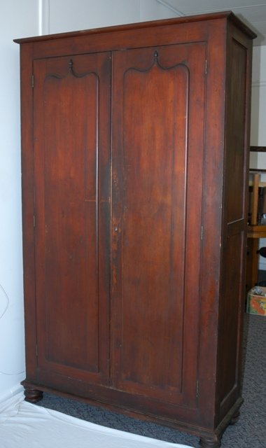 c.1860's Hoop Pine Cupboard. Original finish with - 2