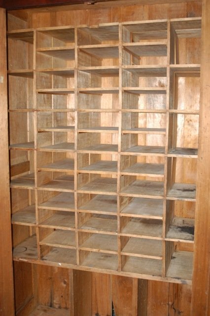 c.1860's Hoop Pine Cupboard. Original finish with - 5