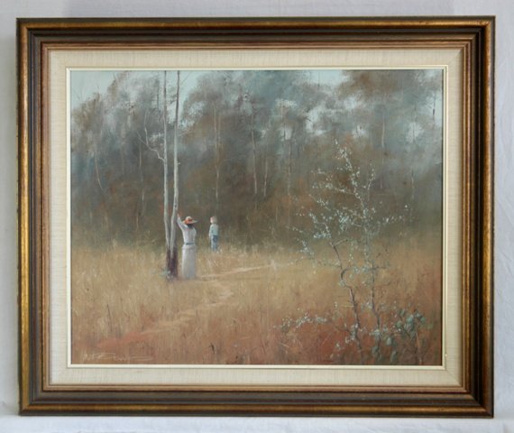 VAN GENNIP, Ron 'Evening Visitors' Oil on Board 5 - 2