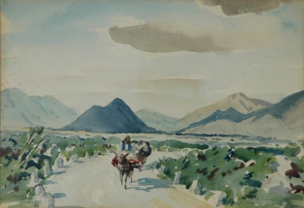 LINDSAY, Daryl (1890-1976) 'A Country Road.' Insc