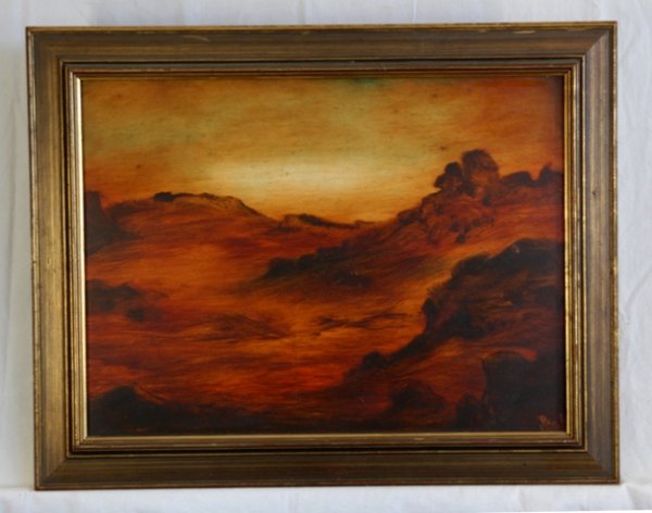 HART, Pro (1928-2006) 'Rocky Landscape, Sunset,' - 2