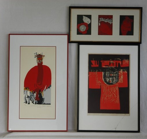3 Various Japanese Artist's Editions 'Kimono' s/p