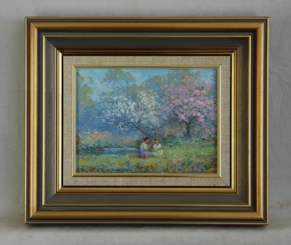 KUSTER, Otto (b.1941) Girls under Blossoming Tree - 2