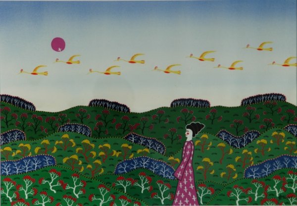 STANSFIELD 'Geisha Landscape' Acrylic on Paper 44
