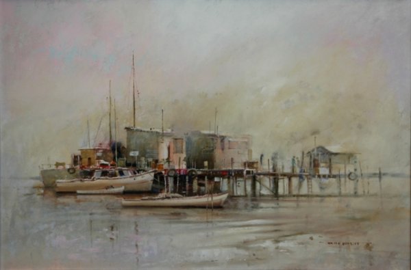LOVETT, John (b.1953) 'Kittering Wharf (Tas),' 19