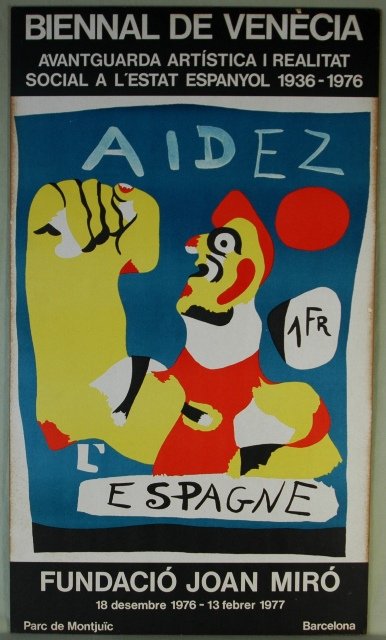 Attrib. Joan MIRO Lithographic Exhibition Poster
