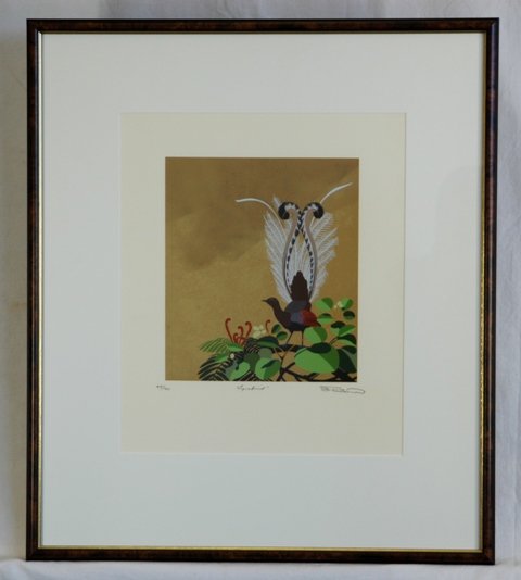 TWIGDEN, Blake (b.1945) 'Lyrebird' S/Print & Gilt - 2