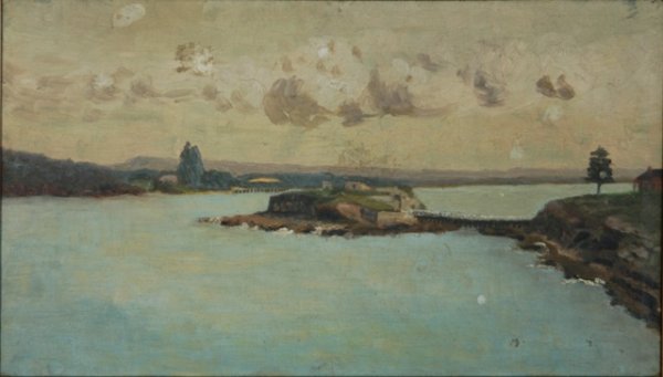 Artist Unknown Fort in Bay (Possibly La Perouse),
