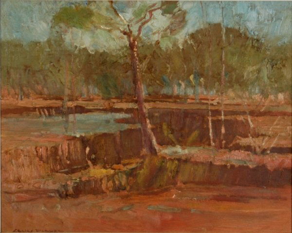 PARKER, Colin (b.1941) 'Gold Country' Oil on Boar: PARKER, Colin (b.1941) 'Gold Country' Oil on Board 29x36cm