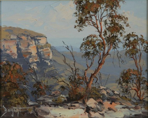 BAIGENT, Brian 'Escarpment, Megalong Valley' Oil