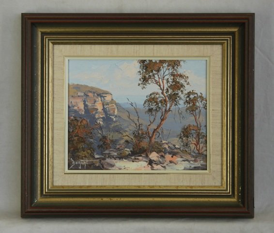 BAIGENT, Brian 'Escarpment, Megalong Valley' Oil - 2