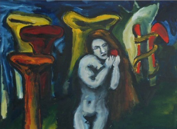 MATWIEJEW, Magda (b.1956) 'Garden of Eden.' Unsig