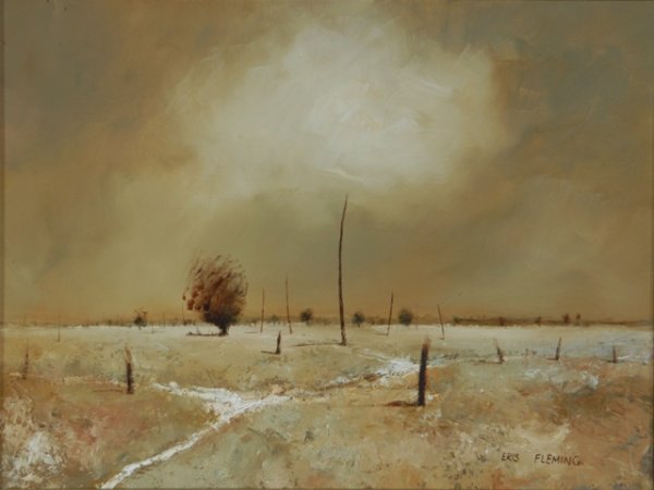 FLEMING, Eris (b.1943) '2 Miles from Urana' Oil o