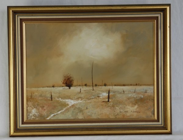 FLEMING, Eris (b.1943) '2 Miles from Urana' Oil o - 2