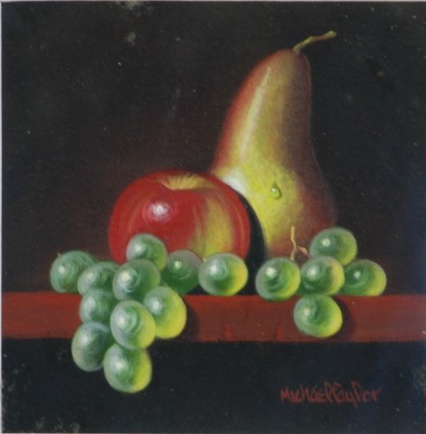 TAYLOR, Michael (b.1950) 'Still Life' Oil on Boar