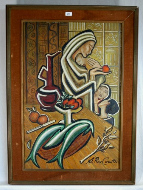 COUTTS, S Roy Interior Scene with Still Life & Fi - 2