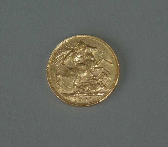 Perth 1904 Gold Sovereign. Approx VF.