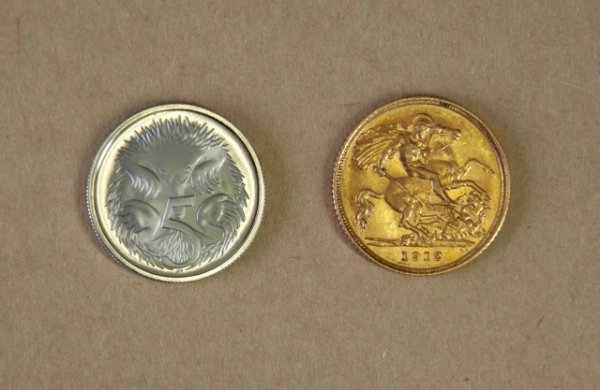 1912 Gold Half Sovereign. Sydney Mint, EF. Plus