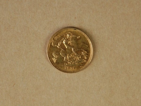 1912 Gold Half Sovereign. Sydney Mint, EF. Plus - 3