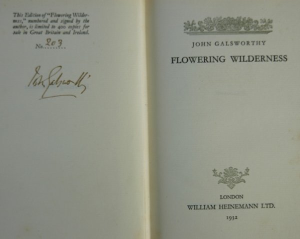 John GALSWORTHY, British Novelist. 1932 Nobel P - 2