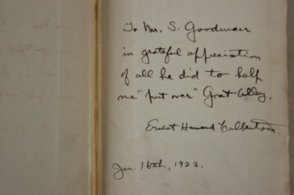 Ernest Howard CULBERTSON, US Author, Goat Alley - 2