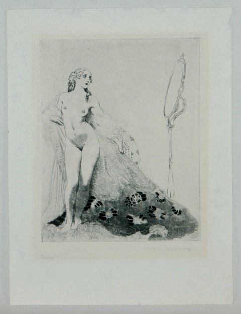 LINDSAY, Norman (1879-1969) '(The Drape)' c.1920. - 2
