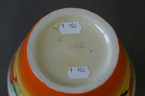 Early Clarice Cliff Vase. Unsigned; shape 342; 'O - 4